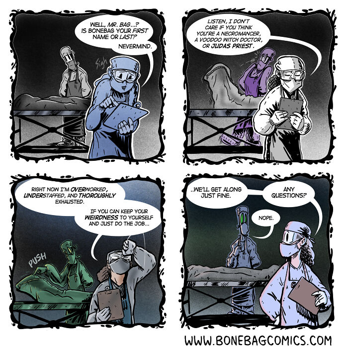 This Artist Imagines The Absurd Daily Life Of A Necromancer And His Assistant (49 New Comics) This Artist Imagines The Absurd Daily Life Of A Necromancer And His Assistant (49 New Comics)