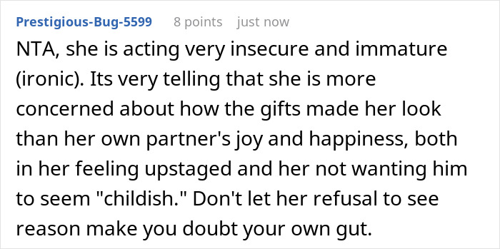 Woman Convinced Boyfriend’s Sister Is Trying To Outshine Her, Furious Over Her “Childish” Gift Woman Convinced Boyfriend’s Sister Is Trying To Outshine Her, Furious Over Her “Childish” Gift