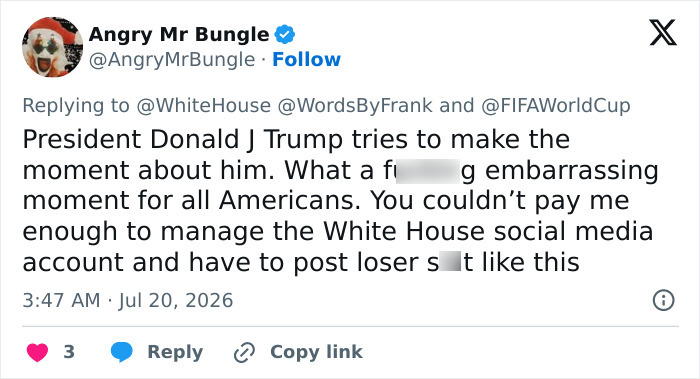 Donald Trump Viciously Booed At FIFA World Cup Final In New York Donald Trump Viciously Booed At FIFA World Cup Final In New York
