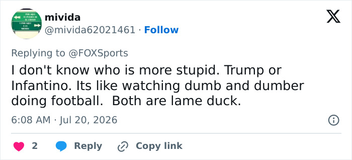 Donald Trump Viciously Booed At FIFA World Cup Final In New York Donald Trump Viciously Booed At FIFA World Cup Final In New York
