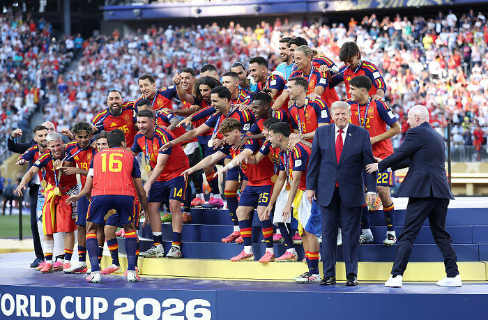 Donald Trump Viciously Booed At FIFA World Cup Final In New York Donald Trump Viciously Booed At FIFA World Cup Final In New York