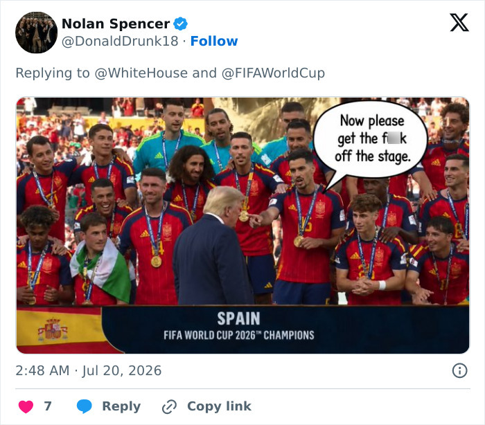 Donald Trump Viciously Booed At FIFA World Cup Final In New York Donald Trump Viciously Booed At FIFA World Cup Final In New York