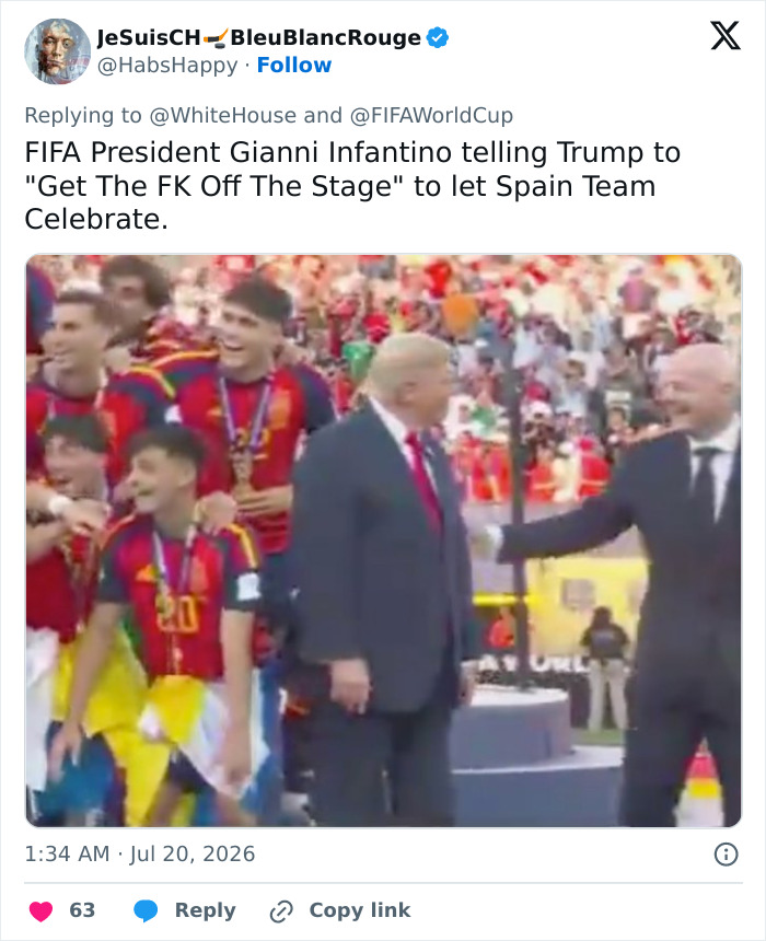 Donald Trump Viciously Booed At FIFA World Cup Final In New York Donald Trump Viciously Booed At FIFA World Cup Final In New York