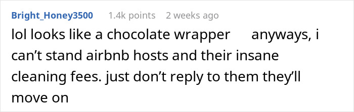 Guests Shocked After Airbnb Owner Wants $150 Cleaning Fee Based On Candy Wrapper And AI Trash Guests Shocked After Airbnb Owner Wants $150 Cleaning Fee Based On Candy Wrapper And AI Trash