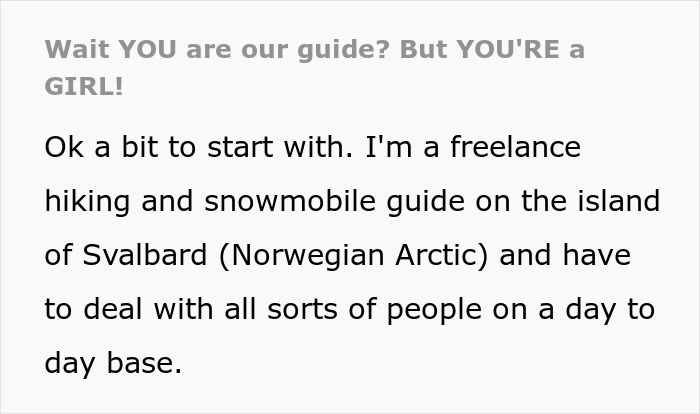 Saudi Dad Refuses Arctic Tour Because A Woman Is Leading It, Demands A Male Replacement Or Refund Saudi Dad Refuses Arctic Tour Because A Woman Is Leading It, Demands A Male Replacement Or Refund