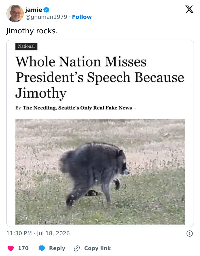 23 Memes That Capture The World’s Unhinged Obsession With An Unusually Shaped Raccoon Named “Jimothy” 23 Memes That Capture The World’s Unhinged Obsession With An Unusually Shaped Raccoon Named “Jimothy”