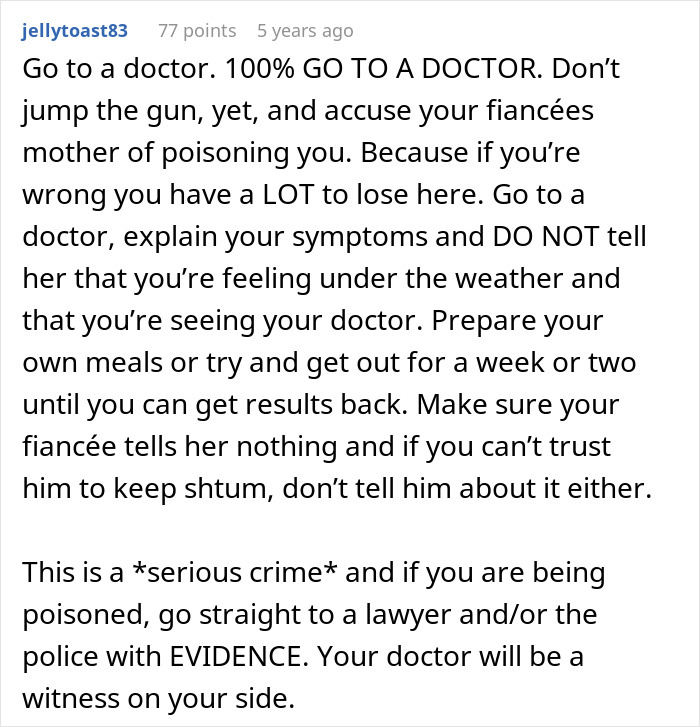 Woman Is Convinced Future Mother-In-Law Is Doing Something To Her Food: “She Absolutely Hates Me” Woman Is Convinced Future Mother-In-Law Is Doing Something To Her Food: “She Absolutely Hates Me”