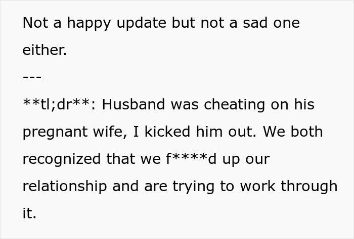 Guy Cheats On Pregnant Wife With Young Coworker, Uses 4YO To Manipulate Wife Into Forgiving Him Guy Cheats On Pregnant Wife With Young Coworker, Uses 4YO To Manipulate Wife Into Forgiving Him