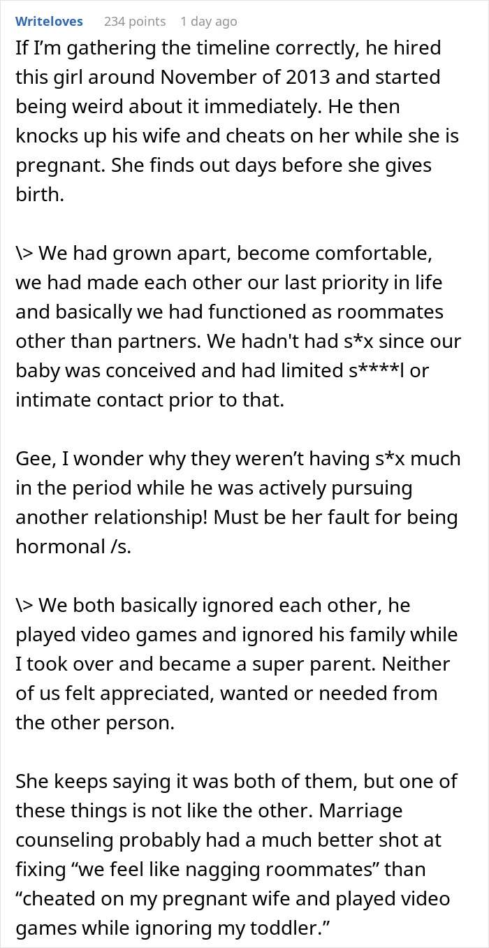 Guy Cheats On Pregnant Wife With Young Coworker, Uses 4YO To Manipulate Wife Into Forgiving Him Guy Cheats On Pregnant Wife With Young Coworker, Uses 4YO To Manipulate Wife Into Forgiving Him