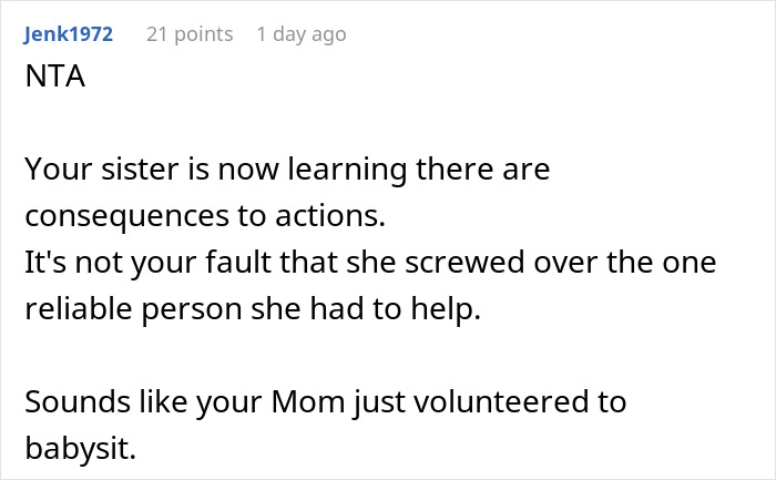 Single Mom Lies To Make Sister Agree To Watch Her Kids, Loses A Free Babysitter When She Actually Needs One Single Mom Lies To Make Sister Agree To Watch Her Kids, Loses A Free Babysitter When She Actually Needs One