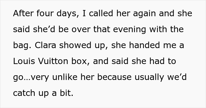 Woman Trusted Best Friend With Sentimental Designer Bag, Ends Up Getting A Fake One Back Woman Trusted Best Friend With Sentimental Designer Bag, Ends Up Getting A Fake One Back