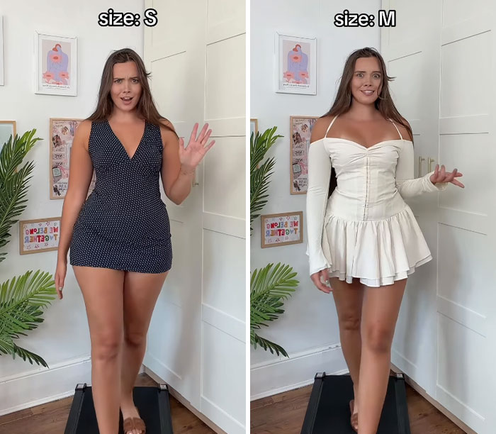 Woman’s Viral Dress Experiment Challenges Everything People Believe About Clothing Sizes, Experts Weigh In Woman’s Viral Dress Experiment Challenges Everything People Believe About Clothing Sizes, Experts Weigh In