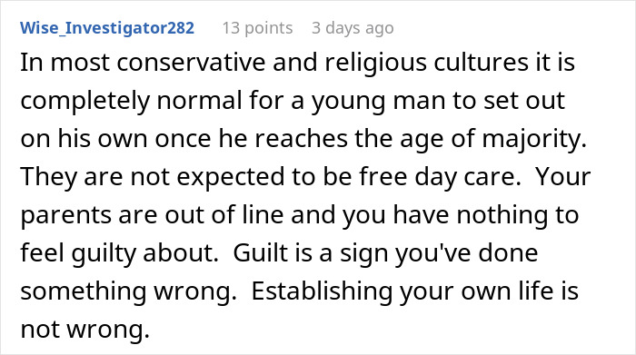 Man Says His Parents Ruined His Childhood By Making Him Raise Their Kids, Refuses To Return Man Says His Parents Ruined His Childhood By Making Him Raise Their Kids, Refuses To Return