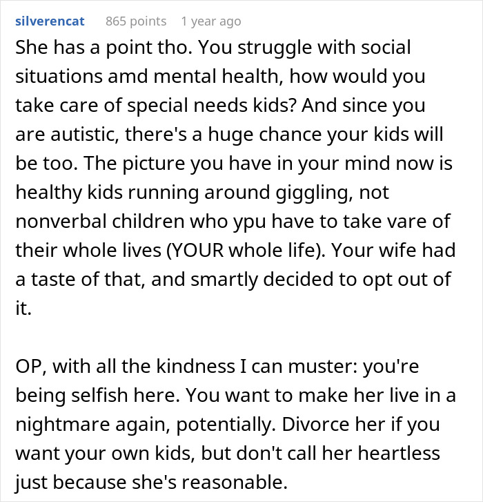 Guy Finally Gets Autism Diagnosis, Devastated When His Wife Changes Her Mind About Having Kids