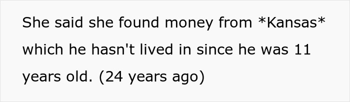 Mom Tracks Down Her Son’s Long-Lost $6K, Immediately Decides She&rsquo;s Entitled To A $3K Finder&rsquo;s Fee