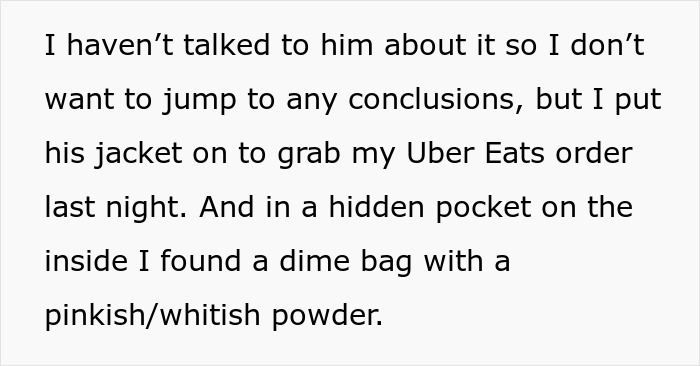 Bride-To-Be Finds A Bag Of Mystery Powder In Her Fianc&eacute;’s Pocket, Starts Connecting Painful Dots