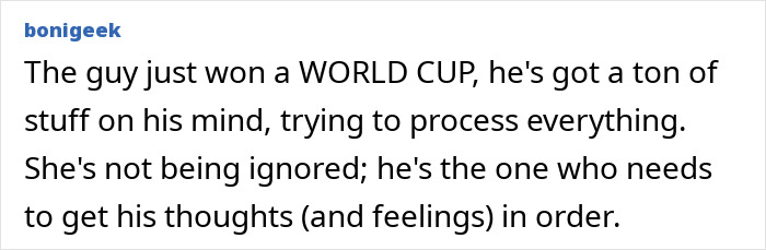 “If You’re A Woman, You Know”: World Cup Hero’s Treatment Of Girlfriend After Final Win Enrages Female Fans “If You’re A Woman, You Know”: World Cup Hero’s Treatment Of Girlfriend After Final Win Enrages Female Fans