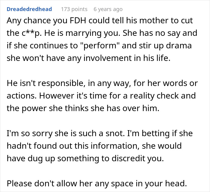 Future Mother-In-Law Calls Woman “Defective,” Then Tries To Stop Her Son From Marrying Her Future Mother-In-Law Calls Woman “Defective,” Then Tries To Stop Her Son From Marrying Her