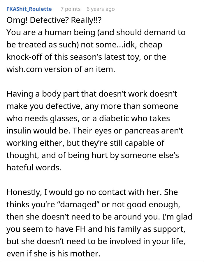 Future Mother-In-Law Calls Woman “Defective,” Then Tries To Stop Her Son From Marrying Her Future Mother-In-Law Calls Woman “Defective,” Then Tries To Stop Her Son From Marrying Her