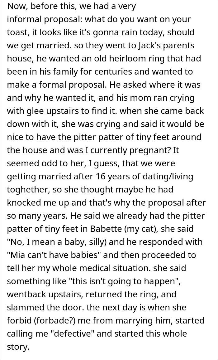 Future Mother-In-Law Calls Woman “Defective,” Then Tries To Stop Her Son From Marrying Her Future Mother-In-Law Calls Woman “Defective,” Then Tries To Stop Her Son From Marrying Her