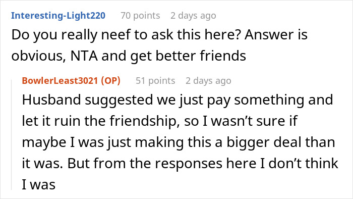 Woman Helps Friend Escape A Stressful Situation, Then Gets An Unexpected $500 Request
