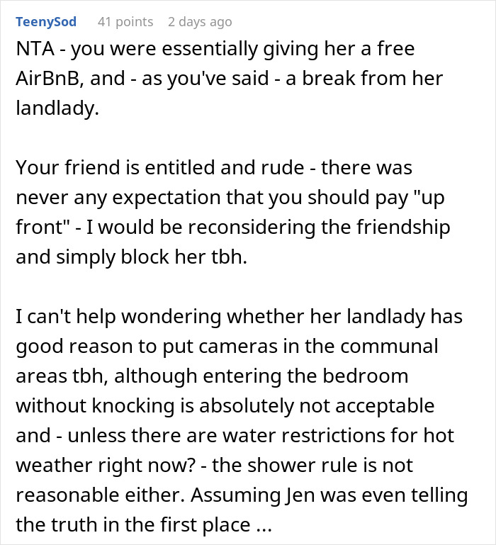 Woman Helps Friend Escape A Stressful Situation, Then Gets An Unexpected $500 Request