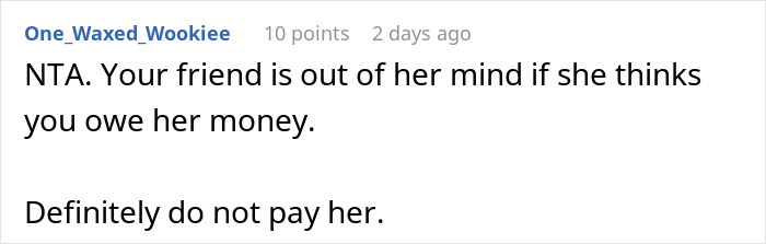 Woman Helps Friend Escape A Stressful Situation, Then Gets An Unexpected $500 Request