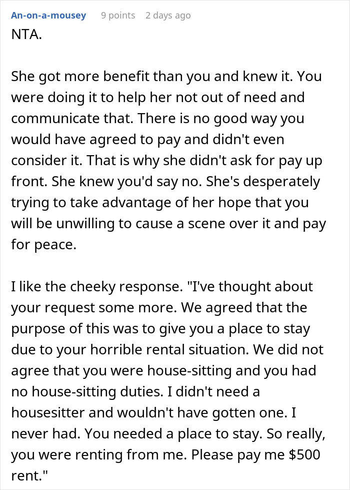 Woman Helps Friend Escape A Stressful Situation, Then Gets An Unexpected $500 Request