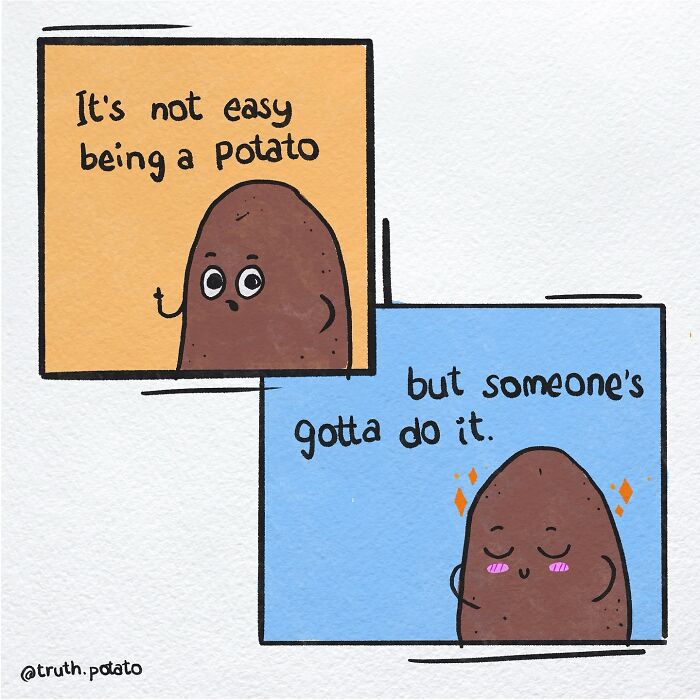 30 Bitter Truths By ‘Truth Potato’ That You Might Not Want To Hear (New Pics) 30 Bitter Truths By ‘Truth Potato’ That You Might Not Want To Hear (New Pics)