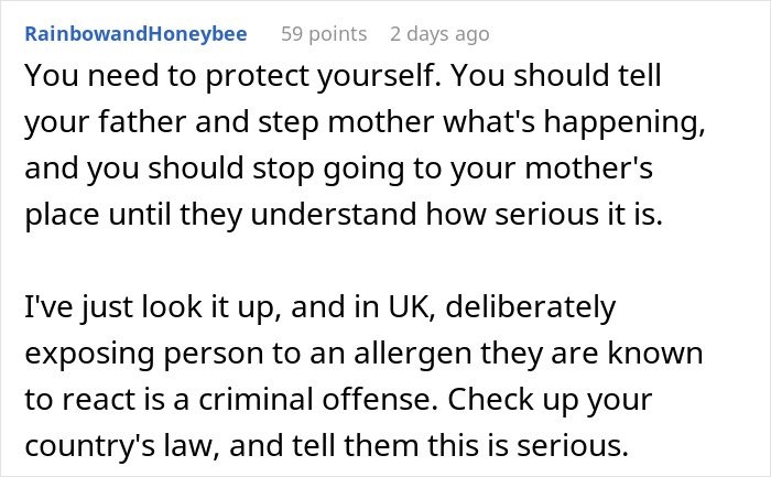 Family Doesn’t Care About Person’s Health, Says They’re Overreacting: “Within Minutes My Throat Started Closing” Family Doesn’t Care About Person’s Health, Says They’re Overreacting: “Within Minutes My Throat Started Closing”