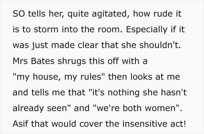 Nightmare MIL Marks Her Territory By Intentionally Walking In On DIL Changing Nightmare MIL Marks Her Territory By Intentionally Walking In On DIL Changing