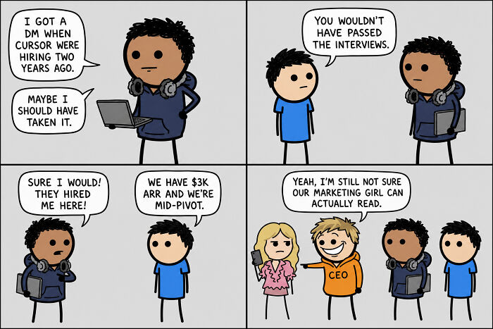 Artist Made 26 Comics That Make Fun Of The Hype, Hustle, And Reality Of AI Startups Artist Made 26 Comics That Make Fun Of The Hype, Hustle, And Reality Of AI Startups