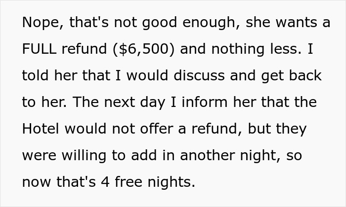 Wannabe Scam Artist Thinks She Can Complain Her Way Out Of A $6500 Vacation, Gets Reality Check Wannabe Scam Artist Thinks She Can Complain Her Way Out Of A $6500 Vacation, Gets Reality Check