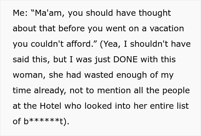 Wannabe Scam Artist Thinks She Can Complain Her Way Out Of A $6500 Vacation, Gets Reality Check Wannabe Scam Artist Thinks She Can Complain Her Way Out Of A $6500 Vacation, Gets Reality Check