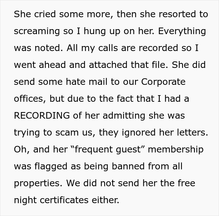 Wannabe Scam Artist Thinks She Can Complain Her Way Out Of A $6500 Vacation, Gets Reality Check Wannabe Scam Artist Thinks She Can Complain Her Way Out Of A $6500 Vacation, Gets Reality Check