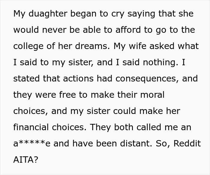 Daughter Loses Half A Million Dollar College Fund After Calling Her Aunt A Homewrecker Daughter Loses Half A Million Dollar College Fund After Calling Her Aunt A Homewrecker