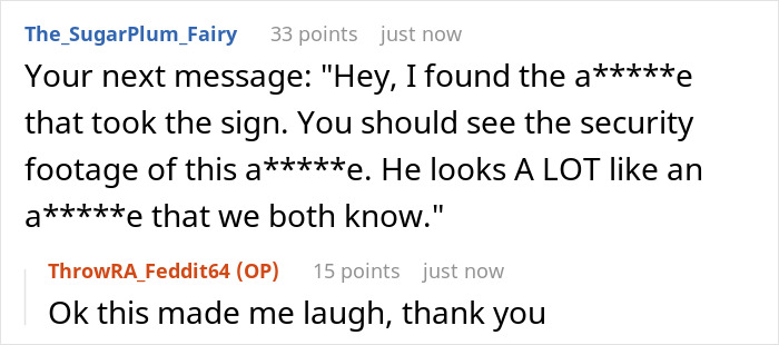 Guy Tells GF She Missed Missing Business Sign, She Finds Video Of Him Removing It Minutes Earlier Guy Tells GF She Missed Missing Business Sign, She Finds Video Of Him Removing It Minutes Earlier