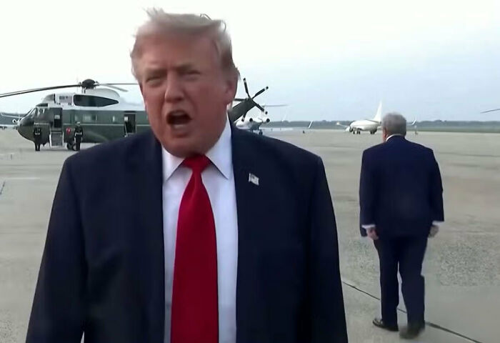 Donald Trump Body Double Conspiracy Theory Gains Ground After People Spot Detail In Background Of Interview Donald Trump Body Double Conspiracy Theory Gains Ground After People Spot Detail In Background Of Interview