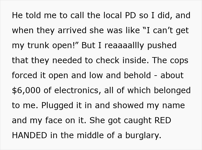Psycho MIL Hell-Bent On Kicking Out Son’s Fam, Arrested After Trying To Steal DIL’s $6K Electronics Psycho MIL Hell-Bent On Kicking Out Son’s Fam, Arrested After Trying To Steal DIL’s $6K Electronics