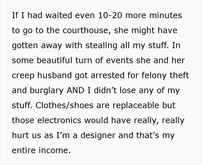 Psycho MIL Hell-Bent On Kicking Out Son’s Fam, Arrested After Trying To Steal DIL’s $6K Electronics Psycho MIL Hell-Bent On Kicking Out Son’s Fam, Arrested After Trying To Steal DIL’s $6K Electronics