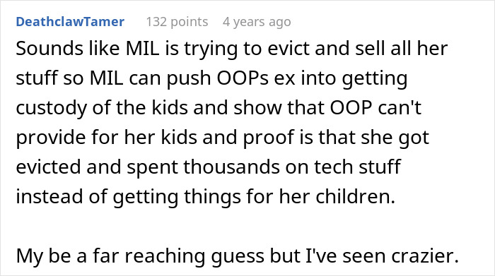 Psycho MIL Hell-Bent On Kicking Out Son’s Fam, Arrested After Trying To Steal DIL’s $6K Electronics Psycho MIL Hell-Bent On Kicking Out Son’s Fam, Arrested After Trying To Steal DIL’s $6K Electronics