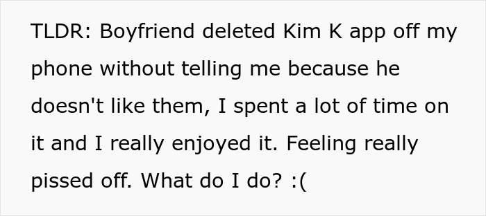 Woman Tries To Explain Why BF Deleting Her Phone App Hurt So Much, He Doubles Down And Loses Her
