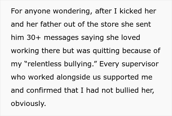 17YO Slacks Off At Work Every Day, Tells Dad To Ambush 19YO Colleague Over Made-Up Bullying Claims 17YO Slacks Off At Work Every Day, Tells Dad To Ambush 19YO Colleague Over Made-Up Bullying Claims