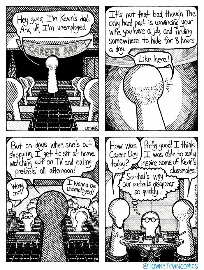 Everyday Life In The Us Midwest Gets Wonderfully Ridiculous In These 30 &ldquo;Towny Town Comics&rdquo;