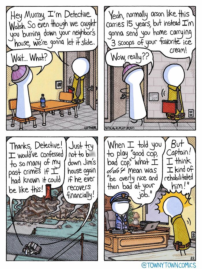 Everyday Life In The Us Midwest Gets Wonderfully Ridiculous In These 30 &ldquo;Towny Town Comics&rdquo;