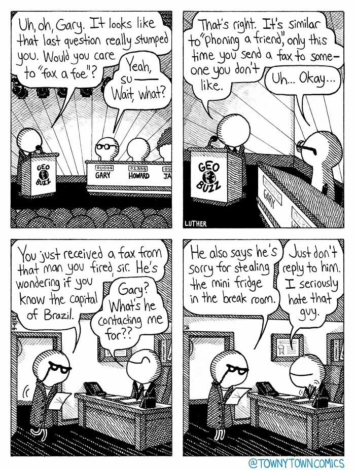Everyday Life In The Us Midwest Gets Wonderfully Ridiculous In These 30 &ldquo;Towny Town Comics&rdquo;