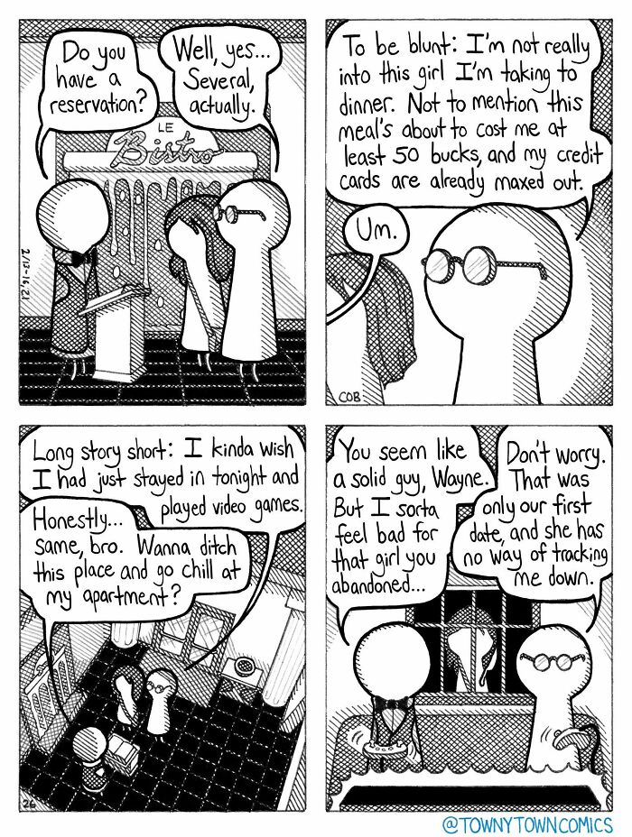 Everyday Life In The Us Midwest Gets Wonderfully Ridiculous In These 30 &ldquo;Towny Town Comics&rdquo;