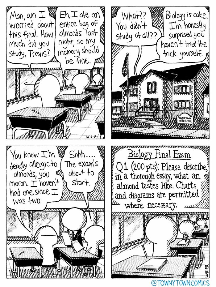 Everyday Life In The Us Midwest Gets Wonderfully Ridiculous In These 30 &ldquo;Towny Town Comics&rdquo;
