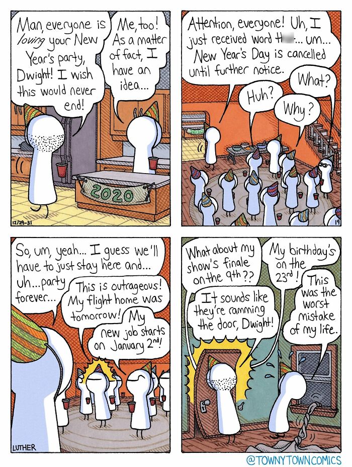 Everyday Life In The Us Midwest Gets Wonderfully Ridiculous In These 30 &ldquo;Towny Town Comics&rdquo;