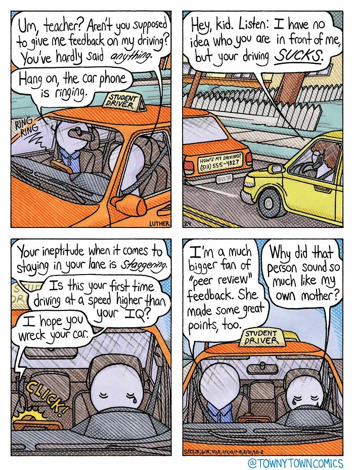 Everyday Life In The Us Midwest Gets Wonderfully Ridiculous In These 30 &ldquo;Towny Town Comics&rdquo;